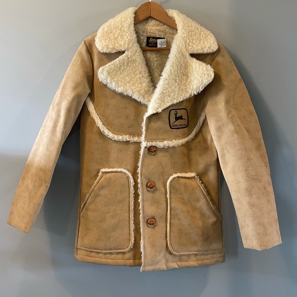 Vintage 70’s John Deere Shearling Sheepskin Jacket